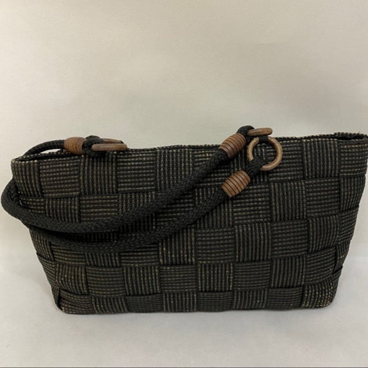 Vintage M & G Bertini Woven Bag Made in Italy