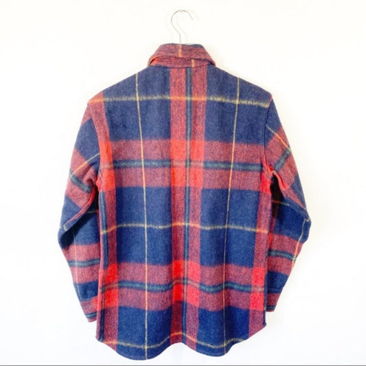 Vtg King Arthur Plaid Flannel Shirt Sz Small