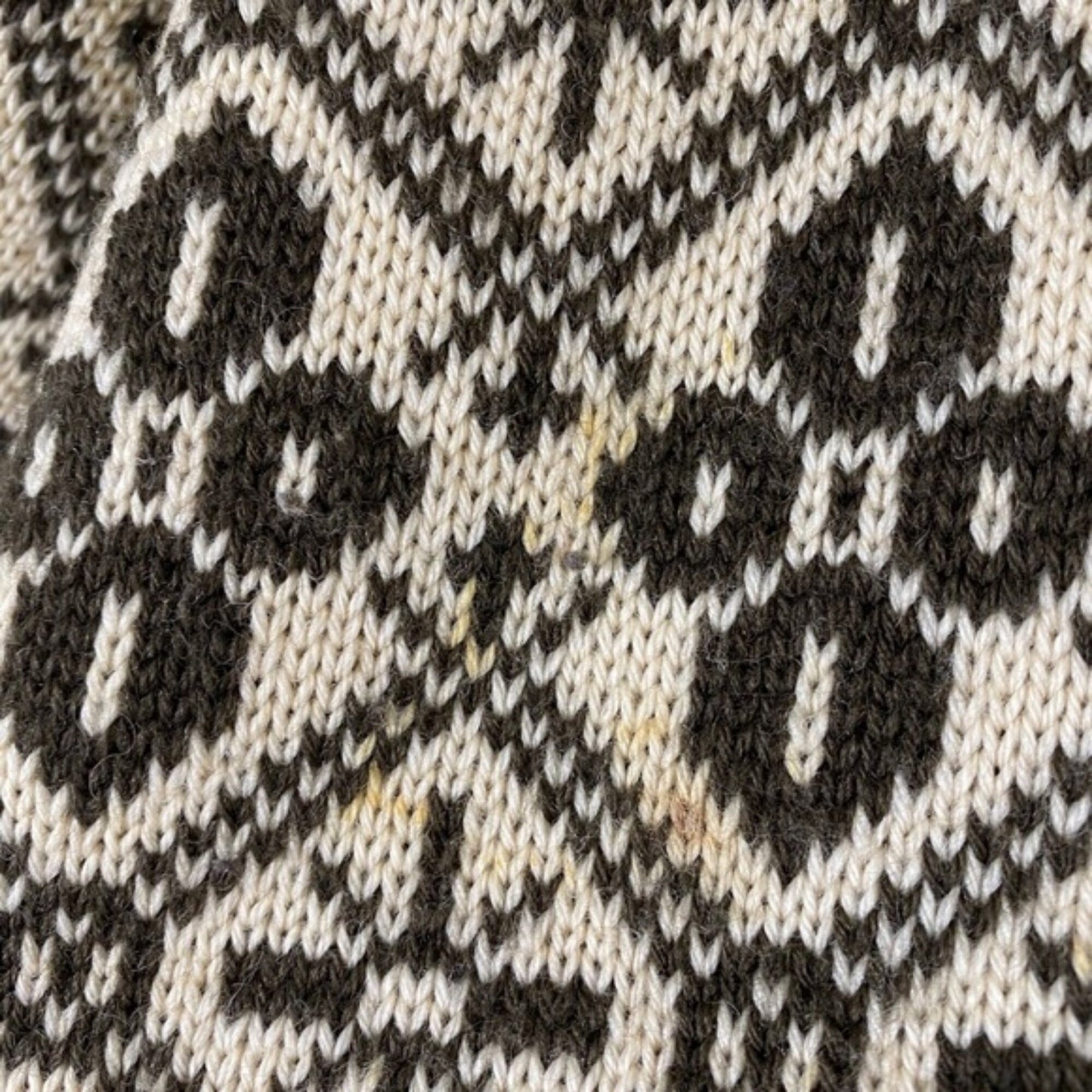 Vtg Gann Norwegian Wool Fair Isle Ski Sweater sz M