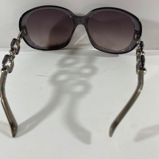 Vtg Missoni Grayish Black Sunglasses with Round Phrase and Horse Bit Detail