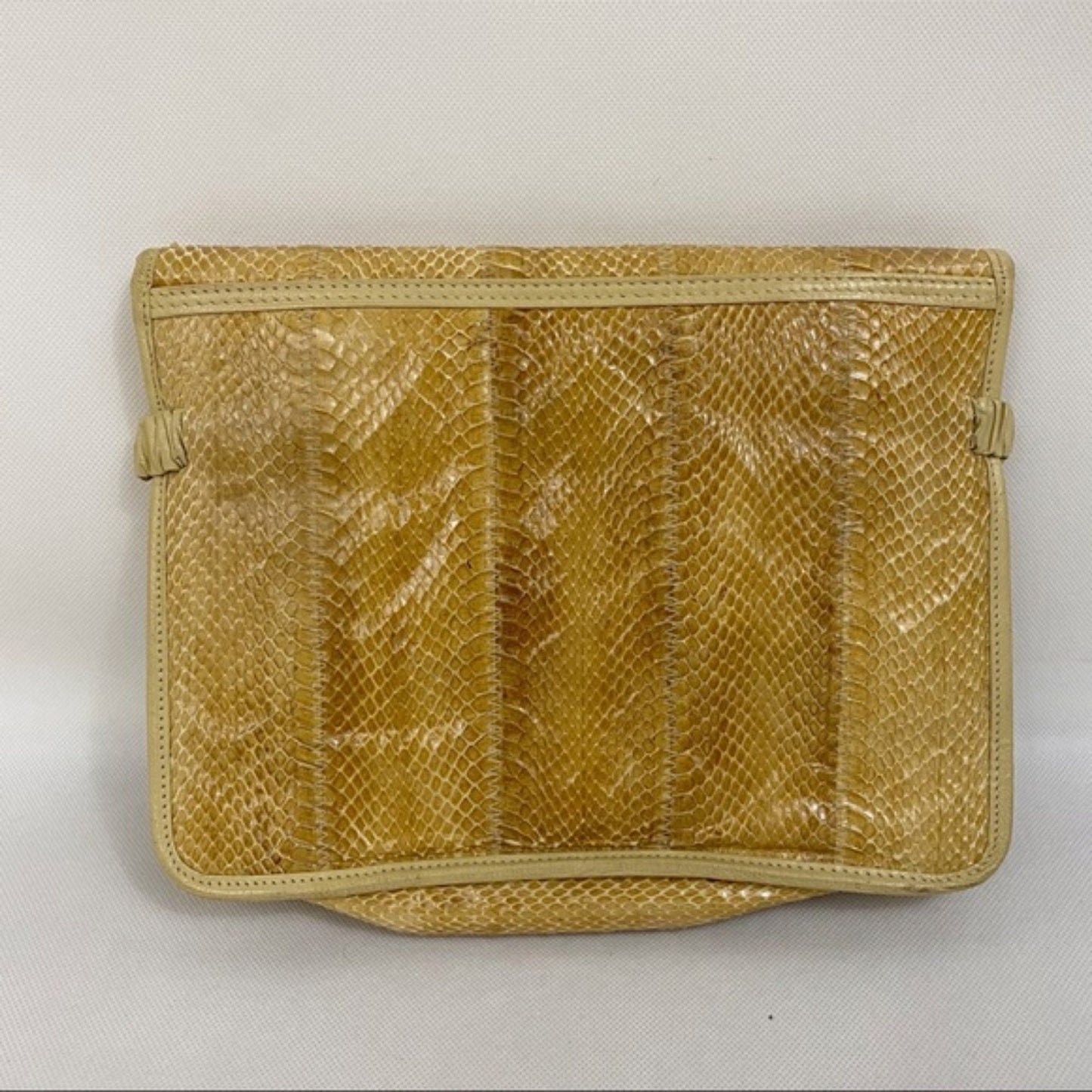 Vtg Susan Gail Snakeskin Clutch Purse